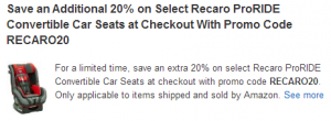 Recaro Amazon 20pct