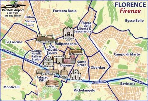 Firenze (Florence) Tourist Map
