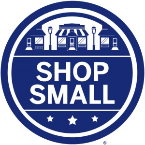 Most small businesses that qualify put some kind of shop small sticker up in their window