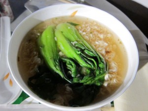 Instant noodles. Turnip cake not pictured.