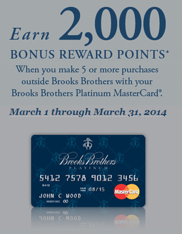 brooks brothers platinum mastercard