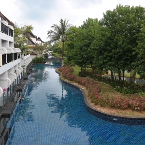 Part of the pool.