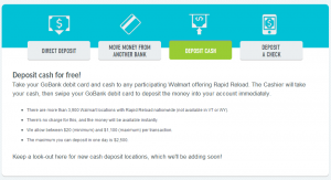 Deposit Cash Into GoBank At Walmart With Rapid Reload