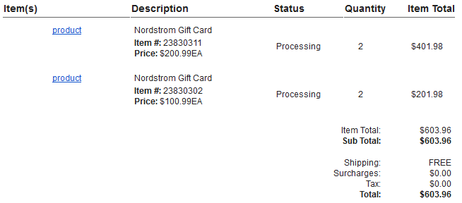 Nordstrom Gift Card Balance