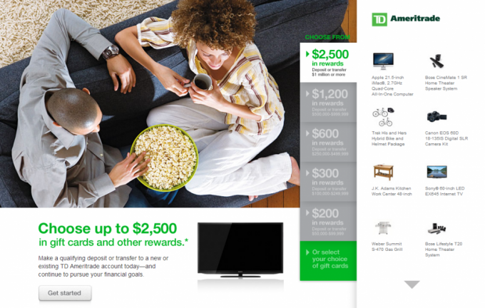 TD Ameritrade offer for new customers