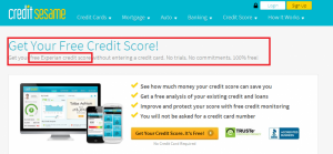 Credit Sesame provided by Experian