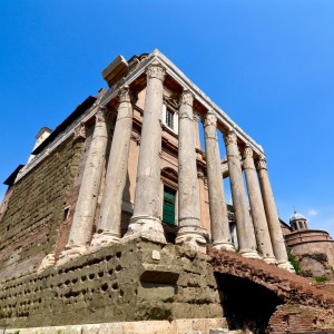 The Temple of Diva Faustina in the Forum