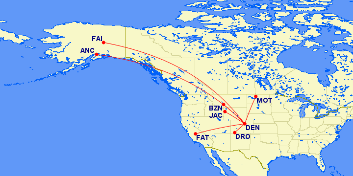 A few Frontier routes worth looking at.
