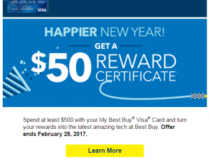 Best Buy Credit Card 50 Reward For 500 Of Spending Personal Finance Digest
