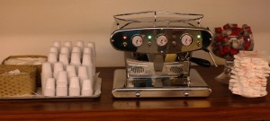 Lobby coffee machine
