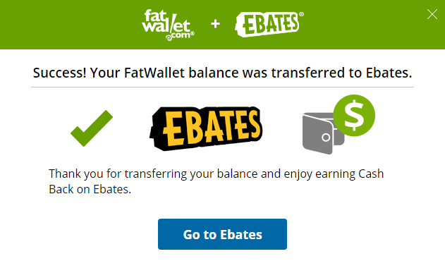 transfer fatwallet cashback to ebates