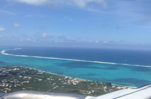 Arriving via Plane into the Turks and Caicos, October 2014