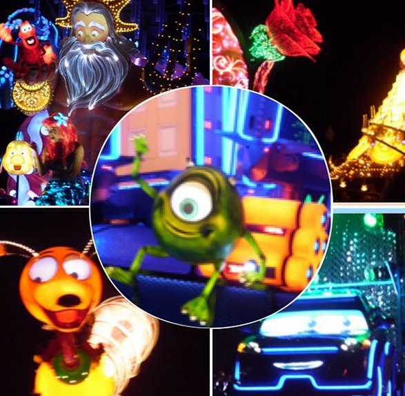 Highlights from the Paint the Night Parade at Hong Kong Disneyland