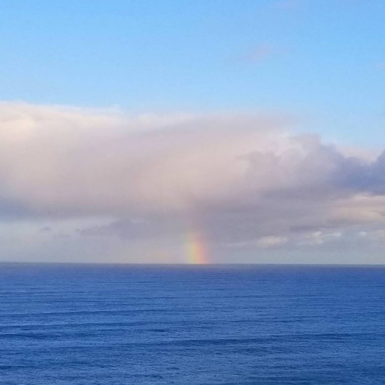 Ok, sometimes it is literally sunshine and rainbows. Renaca, Chile, July 2017.