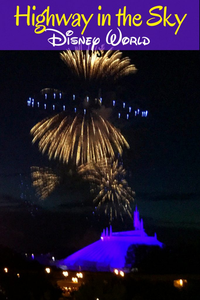Disney World Highway in the Sky review: amazing shots of the Magic Kingdom fireworks. 