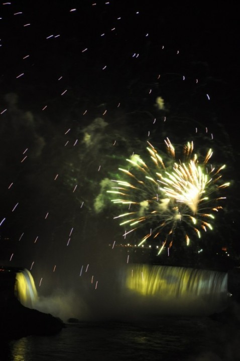 Fireworks, Niagara falls, sheraton