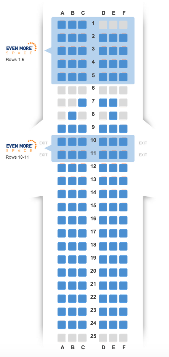 JetBlue Shows seat map