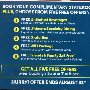 Free cruise with offers