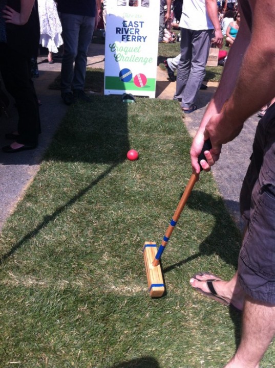 East River Ferry Croquet challenge