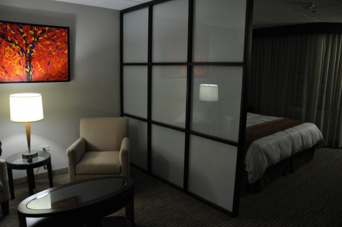 Our newly renovated room at the Radisson