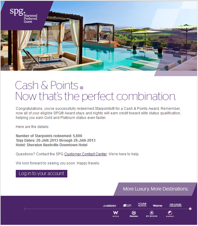 spg cash and points