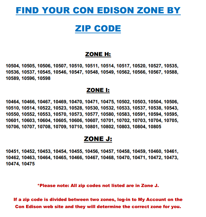 ConEd Zone