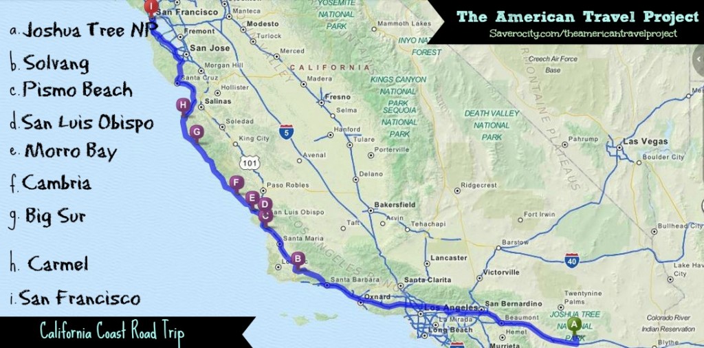 CA Coast Map 